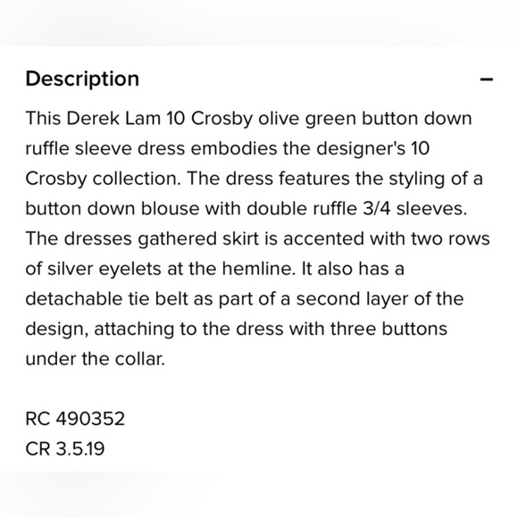 Derek Lam 10 Crosby Olive Green Grommet Hem Mini Dress sz 4 - Picture 14 of 14